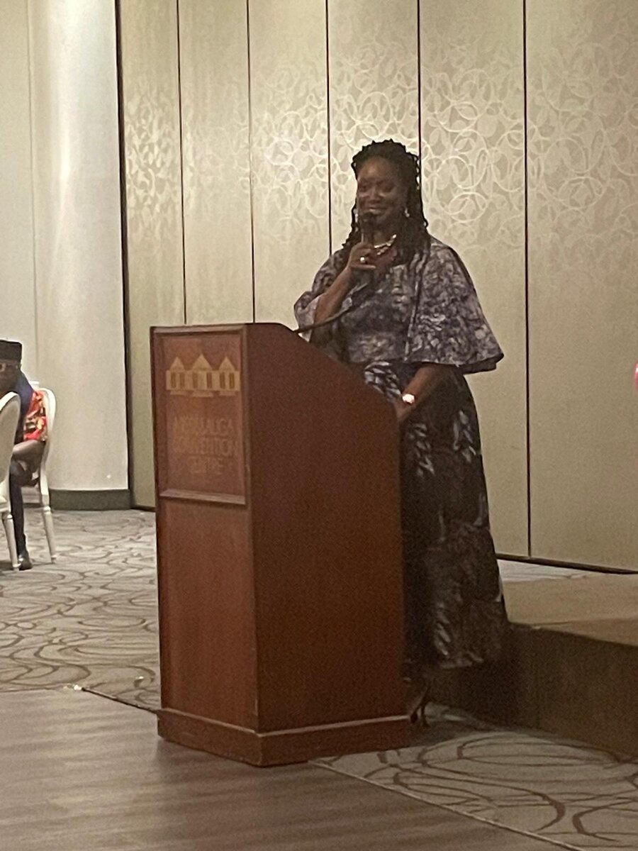 Dr. Toyin Magbagbeola speaking